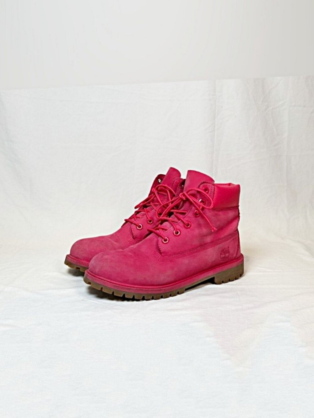 Timberland Pink Nubuck Premium Primaloft 6-Inch Waterproof Boots~7~